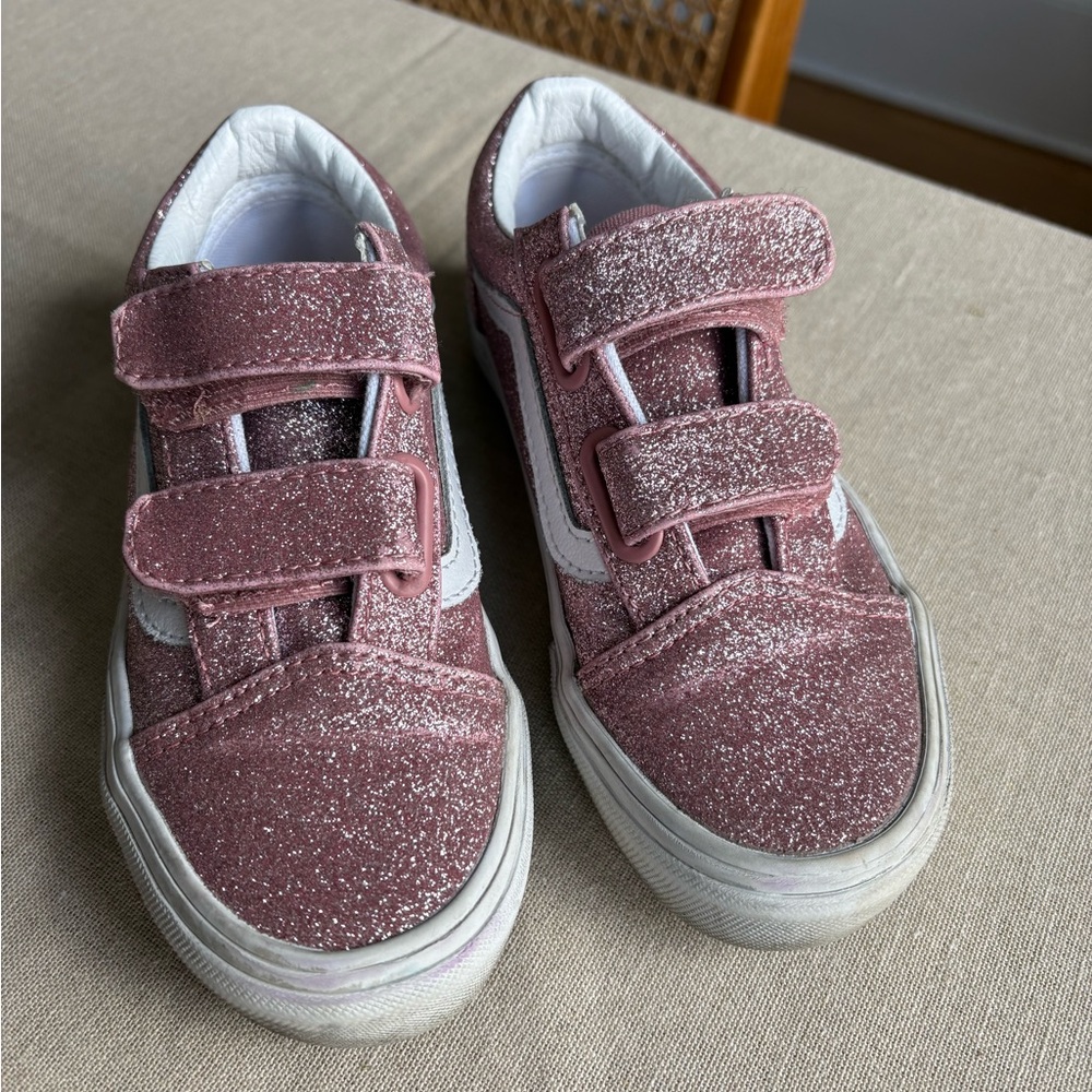 Vans Glittery Pink Kids Sneakers